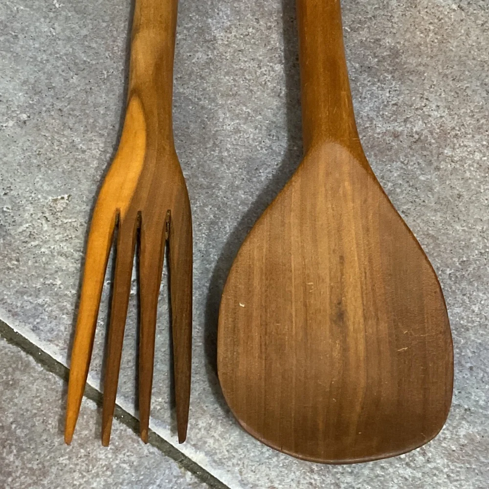 Wooden Salad Fork and Spoon Set